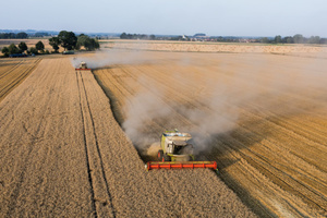 A look at the harvest fields from the air.