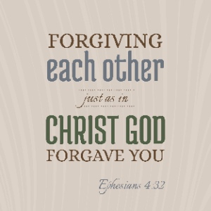 Here is an Ephesian Bible verse about forgiveness for Christian or Catholic art prints. The concept represents Jesus and forgiveness.