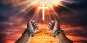 Explore the idea of freedom through breaking chains, representing consequences of unforgiveness.