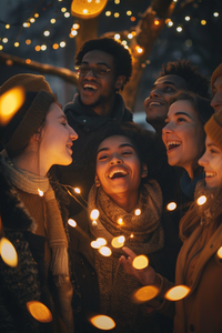Watch Your Mouth A diverse group of friends smiling and sharing joy, illustrating the power of words to watch your mouth.